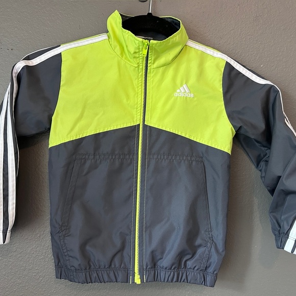 Adidas Boy Size 3T 3 Full Zip Windbreaker - Picture 1 of 9